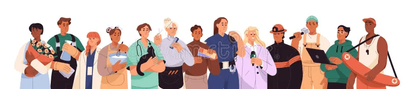 Various job illustration